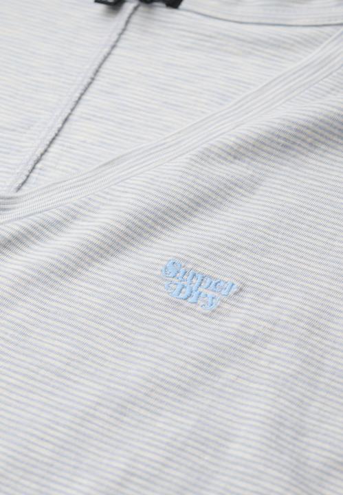 Immagine prodotto Superdry Strukturiertes T-Shirt mit V-Ausschnitt und Stickerei (6)
