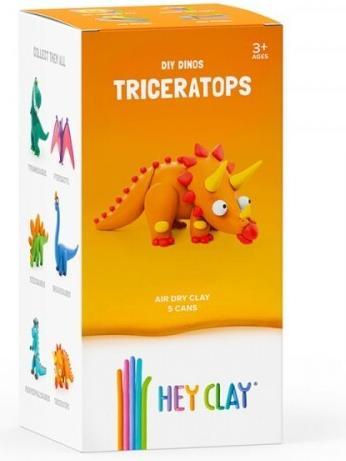 Actual product image Hey Clay Triceratops clay