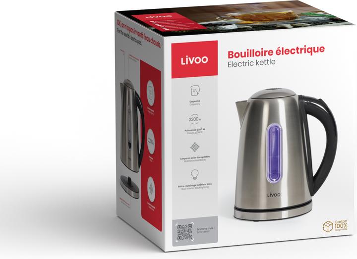 Produktbild Livoo Elektrischer Wasserkocher (1.70 l, EU-Stecker)