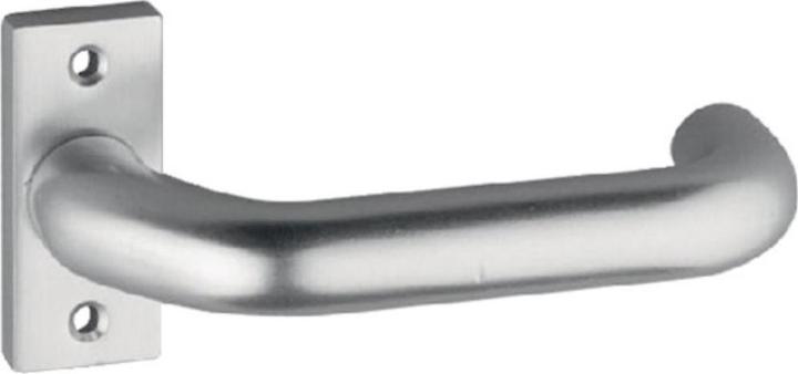 Produktbild EDI Profiltürdrückerlochteil 2308/0800 Aluminium F1 käntig 8 mm gekröpft (Türgriff)