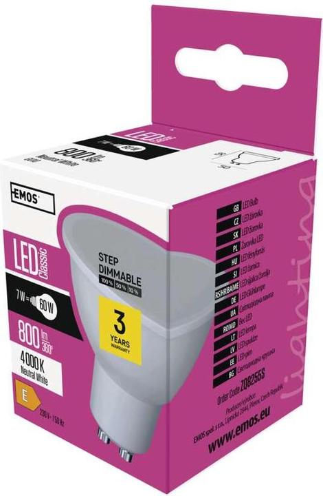 Emos Classic (GU10, 7 W, 800 lm, 1 x, E)