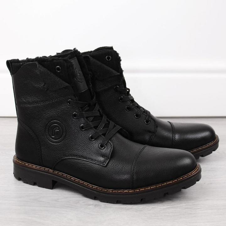 Produktbild Rieker Lederstiefel mit Wollisolierung, schwarz (40)