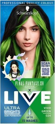 Image du produit Schwarzkopf Live farba do włosów 024 Vivid Green (024 Vert vif)