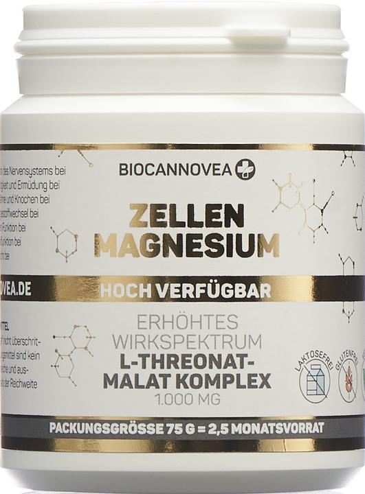 Actual product image Biocannovea Cells Magnesium Plv (1 Piece, Powder, 75 g)