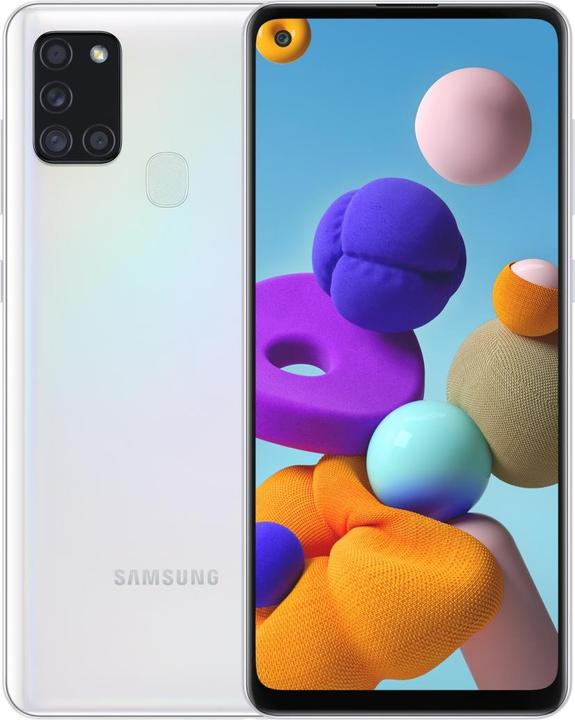 Samsung Galaxy A21s DE (32 GB, White, 6.50", Dual SIM, 48 Mpx, 4G)