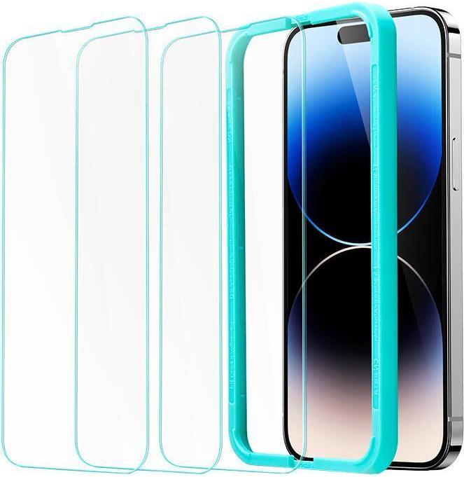 Actual product image ESR Tempered Glass Screen Shield Iphone 14 Pro Clear (1 Piece, Apple iPhone 14 Pro)