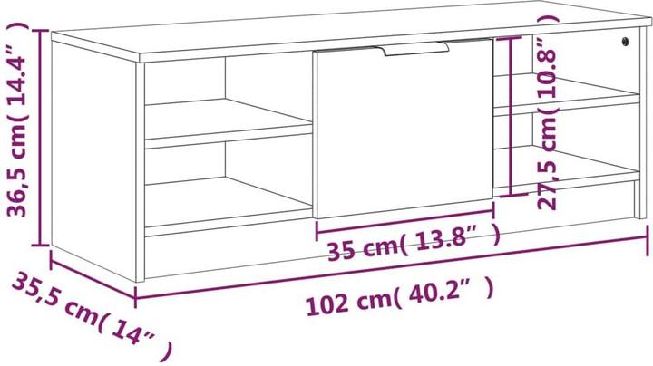 Produktbild VidaXL Makai (102 x 35.5 x 36.5 cm)