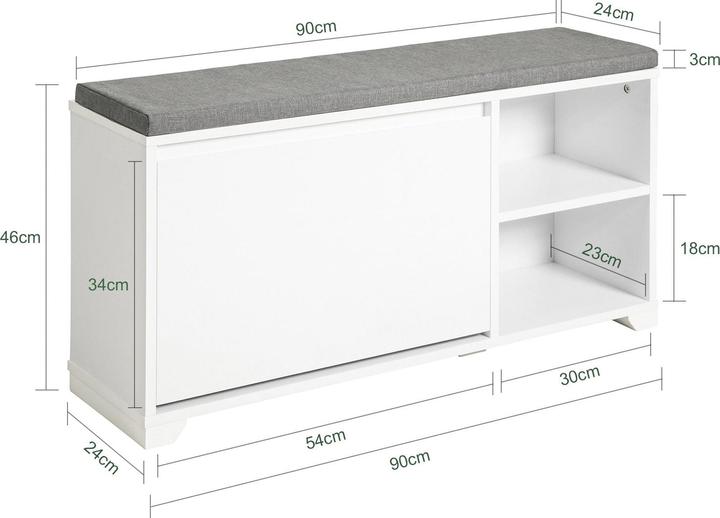 Image du produit SoBuy Stanley (91 x 46 x 24 cm)