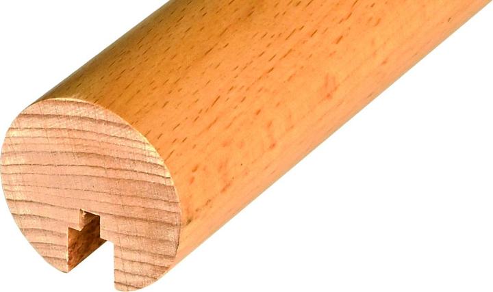 Produktbild OK-Line Holz-Rundhandlauf Ø 42 mm mit Nut für LED (Holz lackiert)