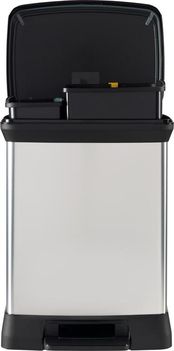 Produktbild Curver DECOBIN DUO Mülltrenner 10,0 + 18,0 l silbermetallic (30 l)