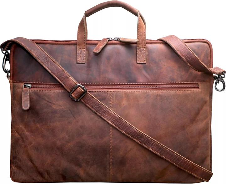 Produktbild Greenwood Laptoptasche Business-/Schultasche 17 Zoll Echtleder Fred Sandel No.5 (17")