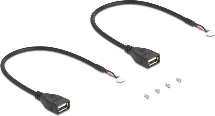 Produktbild Delock Mini PCIe Adapter full size zu 2xUSB 2.0 Typ-A Buchse 30 cm