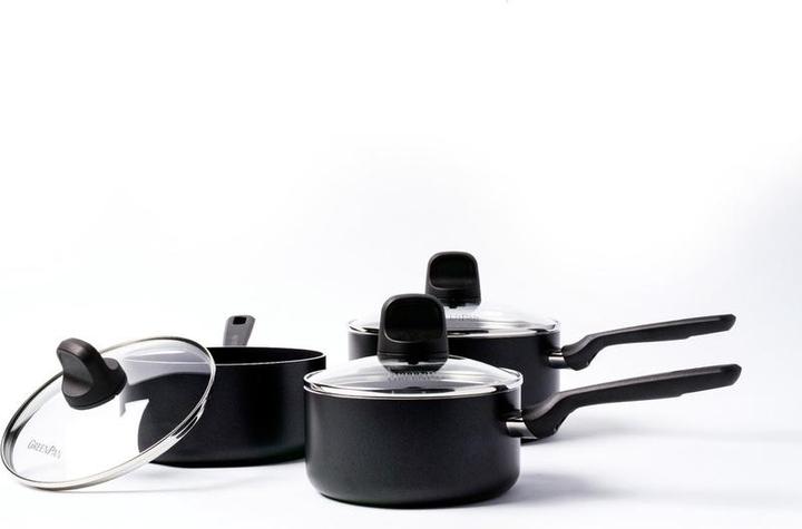 Image du produit Greenpan Memphis Keramische Kookpannenset - 3 delig - PFAS-vrij (20 cm, Ensemble de casseroles et de poêles de cuisson, Aluminium)