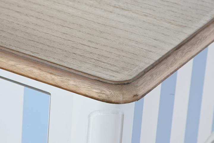 Actual product image DKD Home Decor Console Ceramic White Sky blue (110 x 40 x 79 cm)