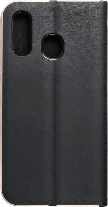 Produktbild Partner Telecom Book case OEM LUNA Book Gold for SAMSUNG A40 black (Oppo A40)