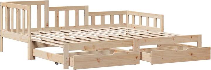 Produktbild VidaXL Tagesbett Ausziehbar mit Schubladen (Bettsofa)