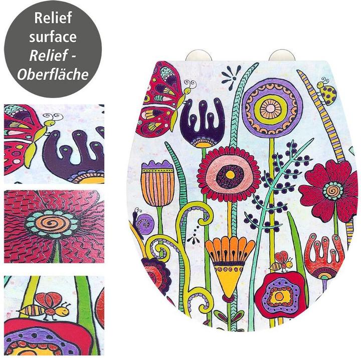 Productafbeelding Wenko Toiletbril Full Bloom Duroplast