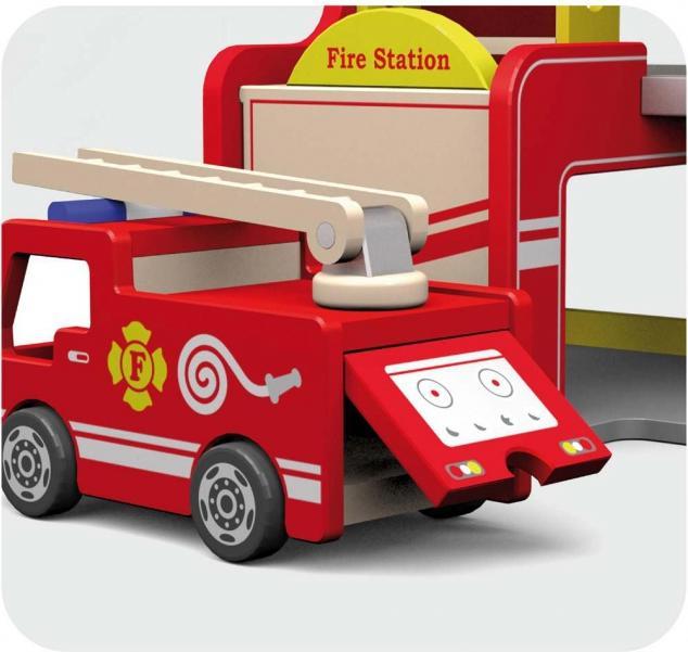 Actual product image Viga Toys Feuerwehrstation