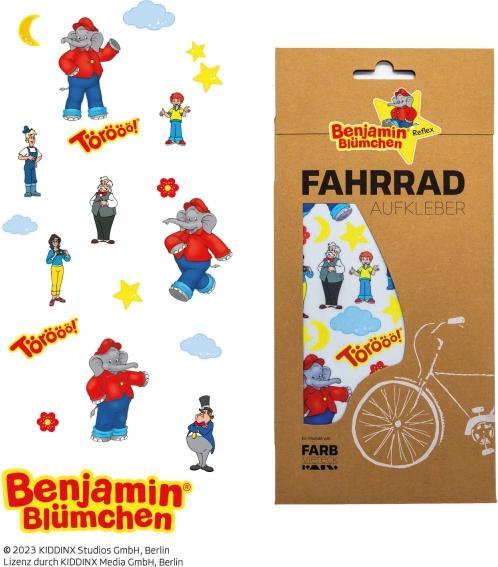 Produktbild Farbviereck Reflektierende Benjamin Blümchen Motive Aufkleber / Sticker