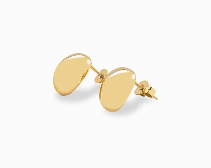 Actual product image Sensora Jewelry Bean Gloss Earrings (Stainless steel)
