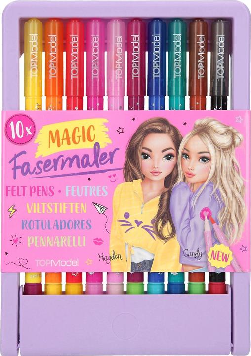 Depesche Feutres de coloriage Magic Top Model 10 pièces (Multicolore, 10 x)