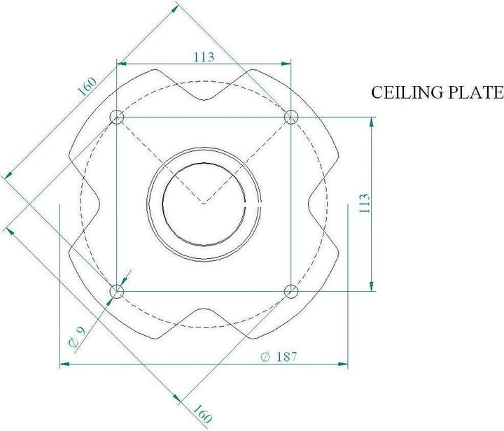 Produktbild Euromet Arakno Deckenhalterung (Decke)