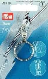 Prym Fashion zipper ring silver-coloured