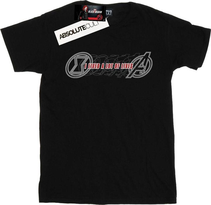 Black Widow Film Lots Of Lives TShirt (XL)