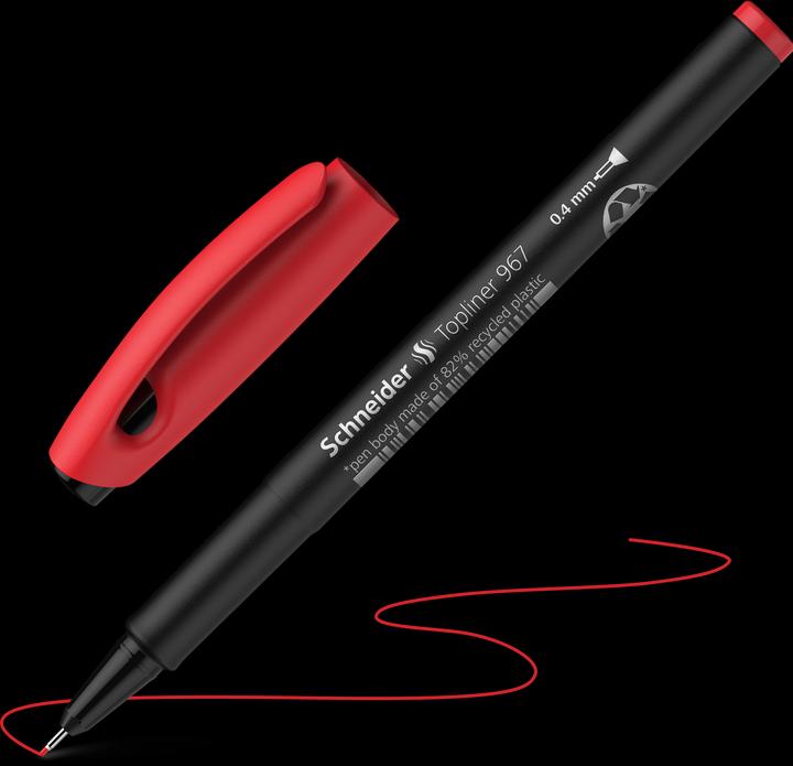 Immagine prodotto Schneider Fineliner Topliner 967 (Rosso, 1 x)