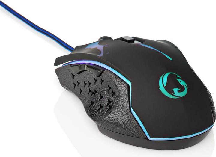 Actual product image Nedis Gaming Mouse | Wired | 1200 / 1800 / 2400 / 3600 dpi | Adjustable DPI | Number of buttons: 6 (Cable)