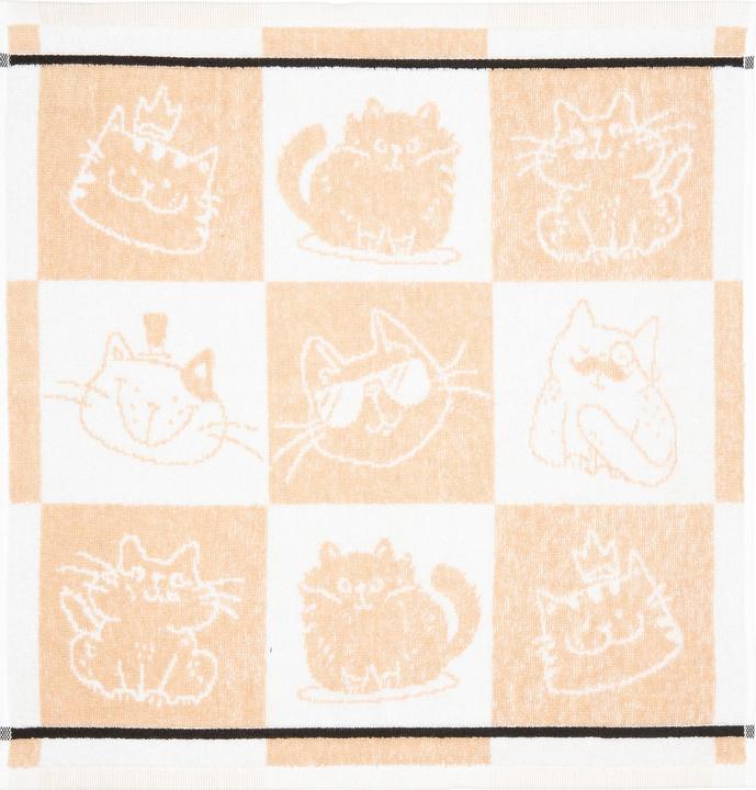 Produktbild Kracht Frottier-Geschirrtuch "Cool Cat" 3er-Pack (50 x 50 cm)