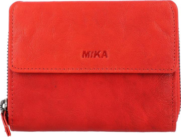 Immagine prodotto Mika Portafoglio da donna in pelle, colore: rosso