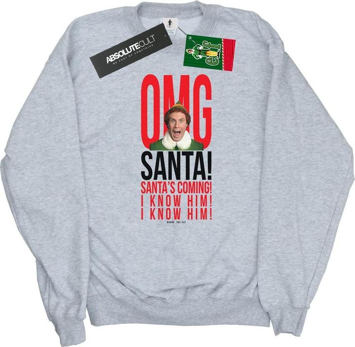 Elf OMG Santa I Know Him Sweatshirt (M)