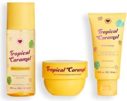 Image du produit I Heart Revolution Coffret cadeau bain et corps Tropical Caramel Mini-cheveux tout-en-un (Set soin du corps)