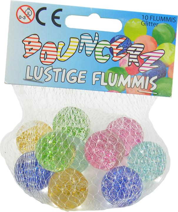 Produktbild Magni Flummis Bouncerz D25mm mit Glitter 10er Netz