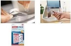 Produktbild tesa TACK doppelseitige Klebebads, transparente Klebestreifen