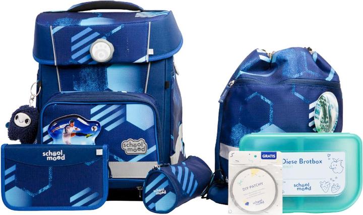 School-Mood Champion Maxx Pro Mila Schulranzen-Set 7-teilig (22 l)