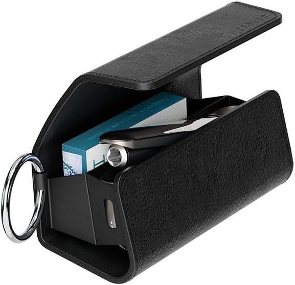 Levelo Leather Case - IQOS Iluma 2023 With Terra Ciggaratte Compartment - Black (1 x)