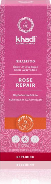 Actual product image Khadi Rose (210 ml, Liquid shampoo)