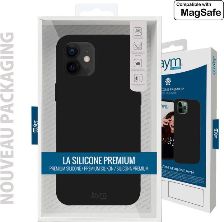 Produktbild Jaym Premium Silikonhülle, Schwarz Series (Apple iPhone 13 Pro Max)