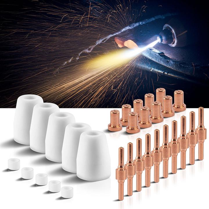 Produktbild Stahlwerk Verschleissteile Set 30 Teile für Plasmaschneider PT 31 Schneidzubehör
