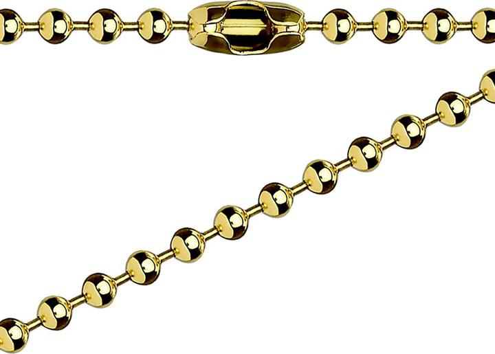 Star Piercing Kette mit Kugeln vergoldet (Chirurgenstahl 316L, ohne Messing)