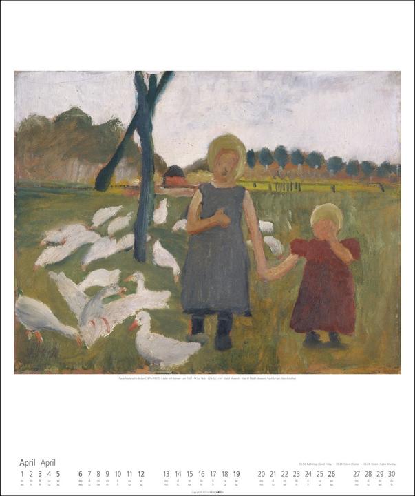 Produktbild Paula Modersohn-Becker Kalender 2026 (46 x 55 cm, Deutsch, Englisch)