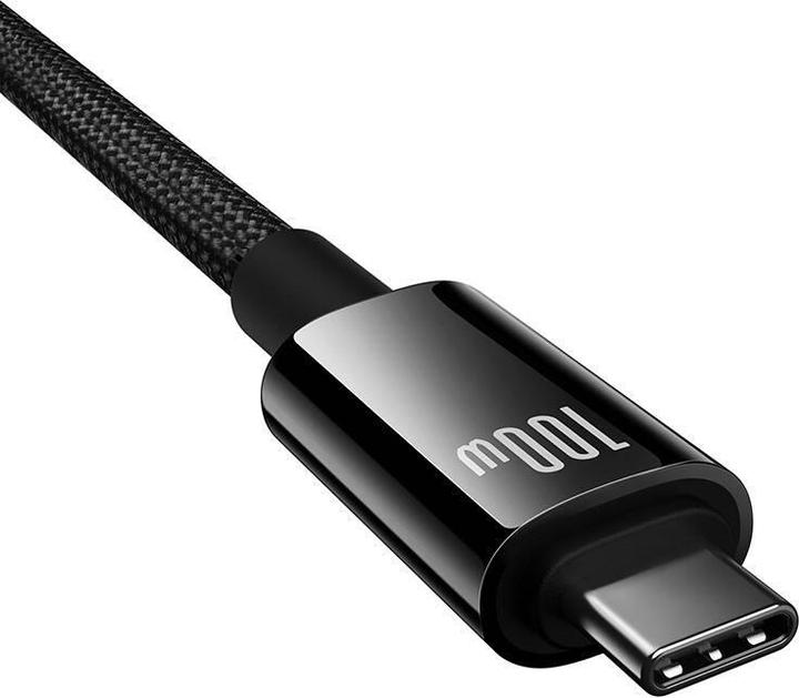 Produktbild Baseus Tungsten Gold USB-C 3.2 / USB-C 3.2 cable 100W 4K 60Hz 1.5m - black (1.50 m, USB 3.2, 100 W)