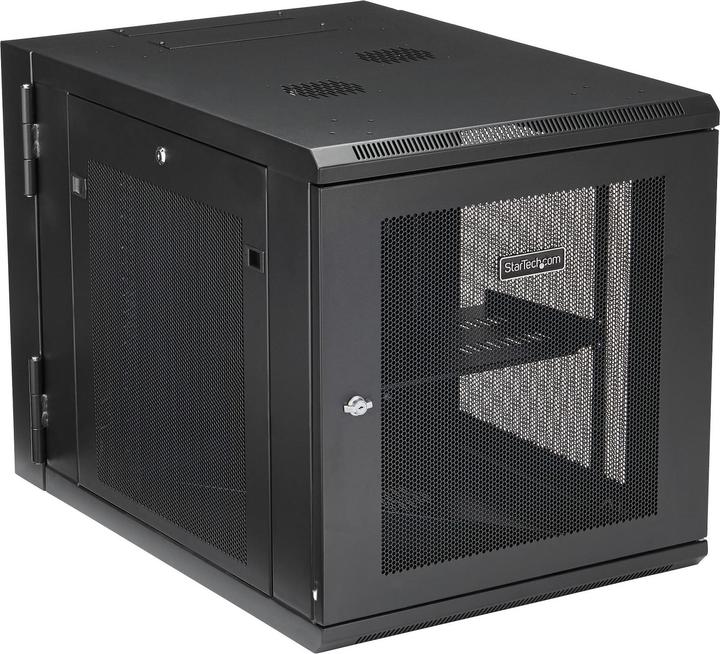 Produktbild StarTech 12HE Wandmontage Server Rack bis zu 81cm tief Gehäuse mit Scharnier Netzwerkschrank Server Schrank (12 HE, 19 Zoll Rack)