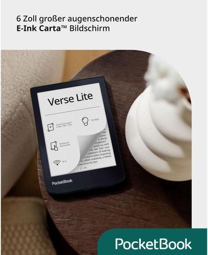 Produktbild PocketBook Verse Lite (5.98", 8 GB, Midnight Grey)