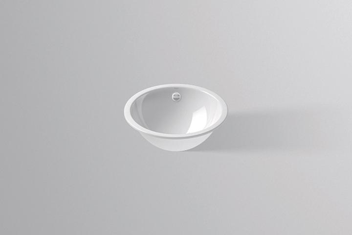 Produktbild Alape Einbaubecken EB.K400, rund Ø 40,0cm, 2001000000, weiss (475 mm, 475 mm)