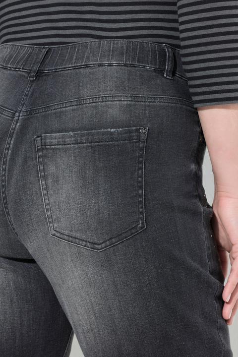 Produktbild Ulla Popken Boyfriend-Jeans, Ziernieten, Stretchdenim (46)