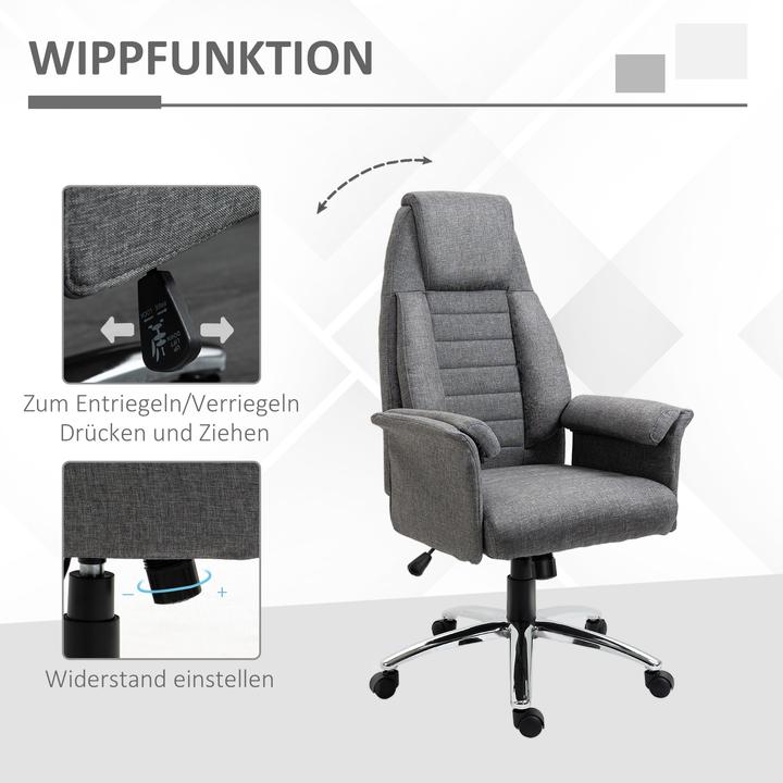 Image du produit Homcom Chaise pivotante