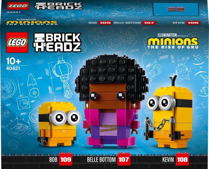 Produktbild LEGO Brick Headz - Belle Bottom, Kevin & Bob (40421, LEGO Brickheadz)